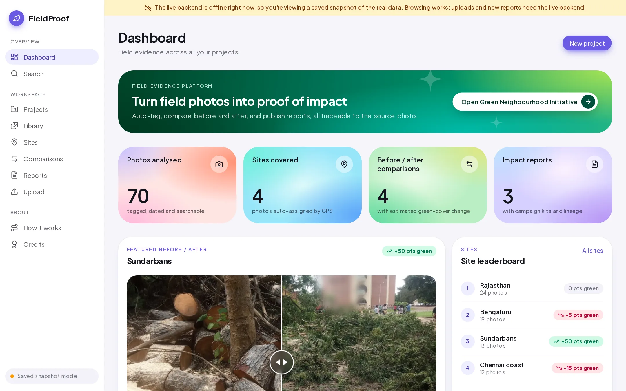 FieldProof screenshot